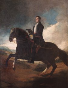 Equestrian portrait of the Duke of Wellington, 1812.  Artist: Francisco Goya.
