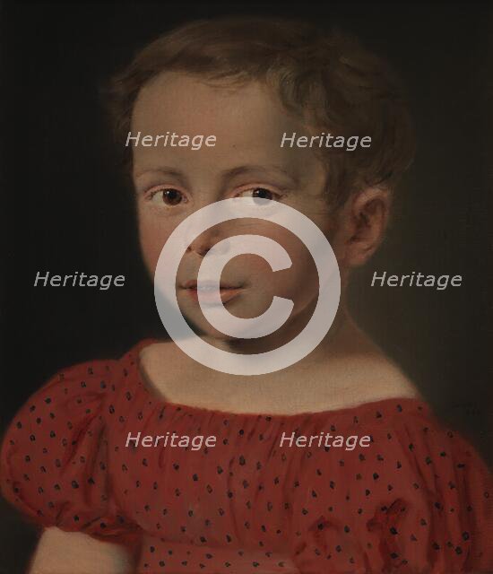 Portrait of a child, 1822. Creator: Christian Albrecht Jensen.