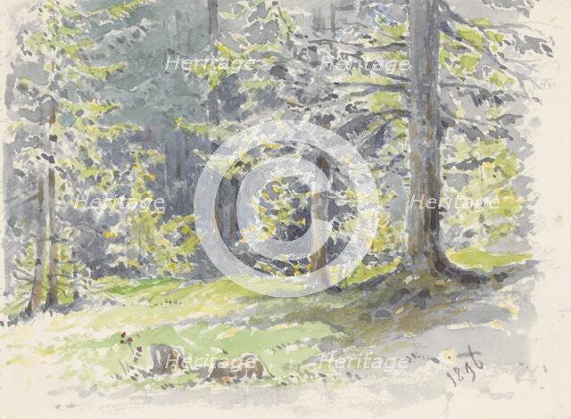 Summer landscape, 1896. Creator: Friedrich Carl von Scheidlin.