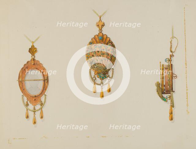 Brooch, 1935/1942. Creator: John H. Tercuzzi.