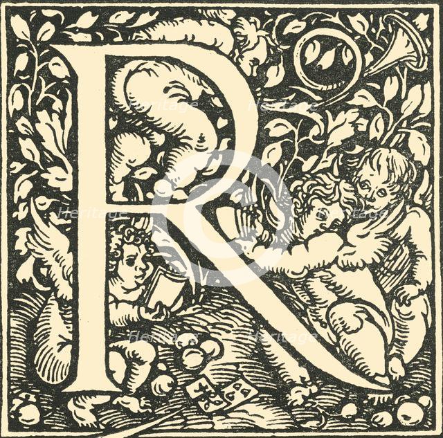 'R - An Alphabet by Hans Weiditz', c1520-1521, (1908).  Creator: Hans Weiditz.