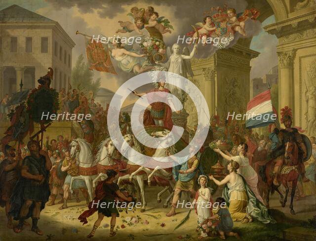 Allegory of the Triumphal Procession of the Prince of Orange, the Future King Willem II, as the Hero Creator: Cornelis van Cuylenburg.