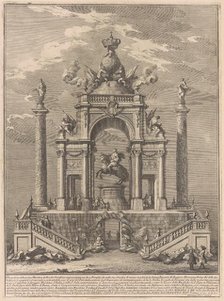 The Prima Macchina for the Chinea of 1751: Triumphal Arch for Roger I of Sicily, 1751. Creator: Giuseppe Vasi.
