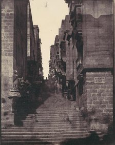 Strada Levante, Valletta, Malta, 1850s. Creator: Calvert Jones.