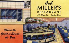 Bob Miller's Restaurant, Joplin, Missouri, USA, 1948. Artist: Unknown