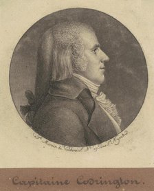 Captain Codrington, 1796-1797. Creator: Charles Balthazar Julien Févret de Saint-Mémin.