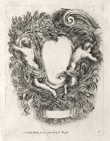 New Model for a Cartouche, 1647. Creator: Stefano Della Bella (Italian, 1610-1664).