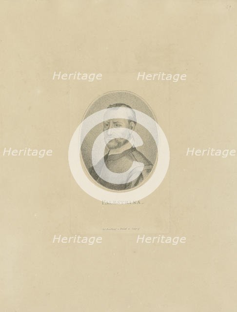 Portrait of the composer Giovanni Pierluigi da Palestrina (1526-1594), c. 1800. Creator: Anonymous.