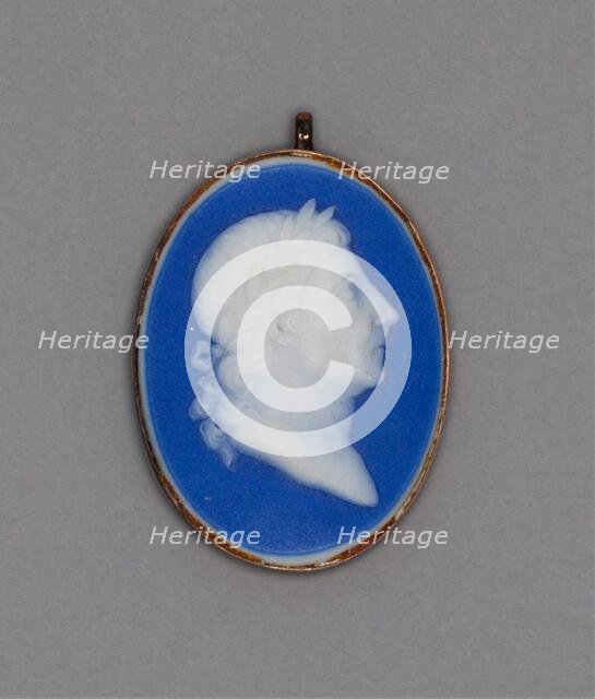 Cameo with Head of a Man, Burslem, Late 18th century. Creator: Wedgwood.
