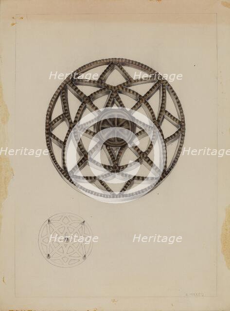 Trivet, c. 1937. Creator: Edith Miller.