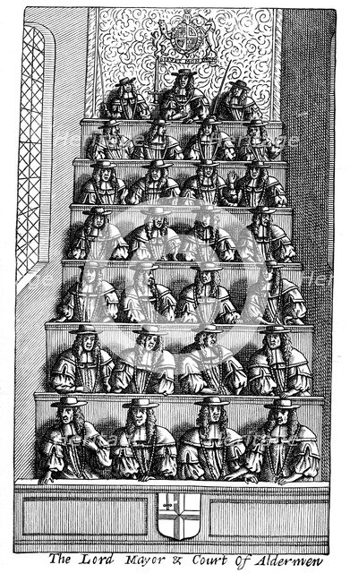 The Lord Mayor and the Court of Aldermen, London, 1681 (1894). Artist: Unknown
