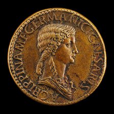 Agrippina Senior, 14 B.C.-A.D. 33, Daughter of Marcus Agrippa, Wife of Germanicus [obverse]. Creator: Giovanni da Cavino.