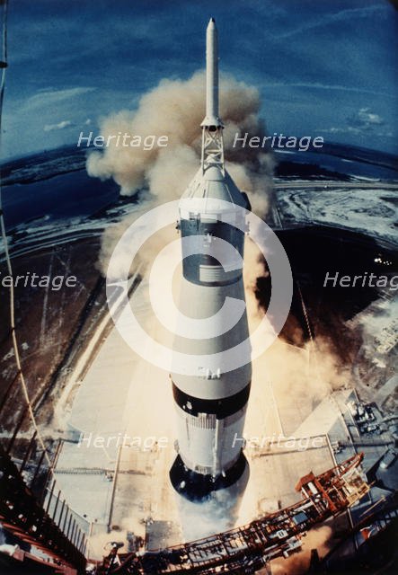 Apollo lift off, 1969. Creator: NASA.