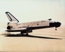 Space shuttle landing, 1981. Creator: NASA.