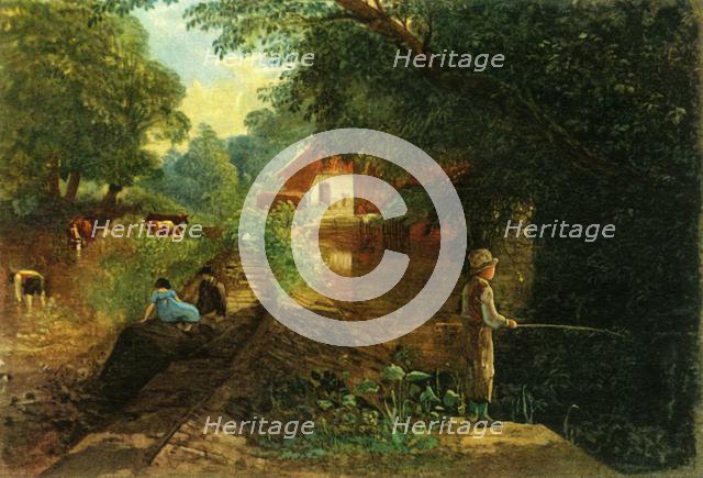 'A Young Fisherman in Stapleton Glen', early-mid 19th century, (1946).  Creator: Francis Danby.