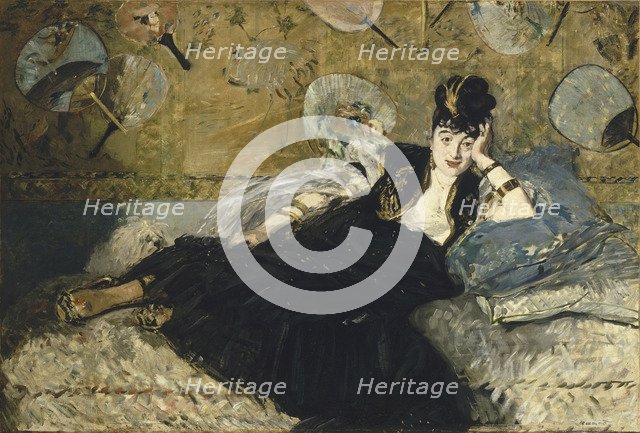 The Lady with Fans, 1873. Artist: Manet, Édouard (1832-1883)
