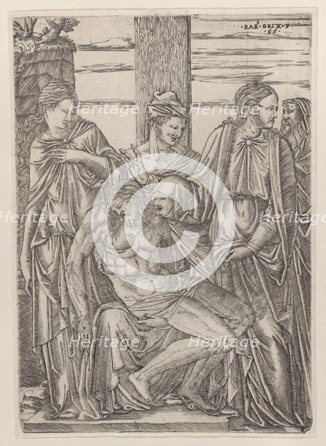 The descent from the cross, 1565. Creator: Bartolommeo da Brescia.