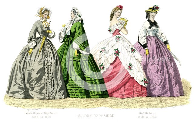 French costume: Second Republic, Napoleon III, (1882). Artist: Unknown