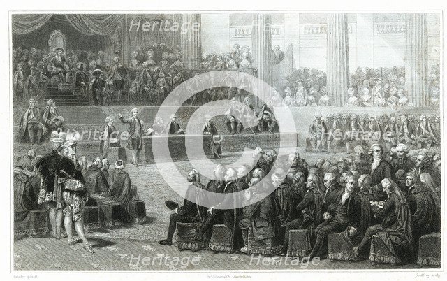Meeting of the General States on May 5, 1789, engraving from 1853.