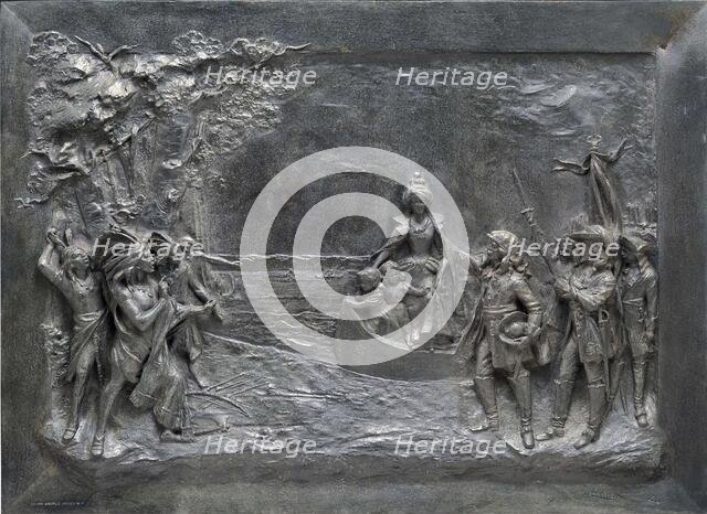 Madame de la Mothe Cadillac Memorial Tablet, c1903. Creator: Carlo Romanelli.