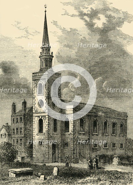 'Rotherhithe Church, 1750', (c1878). Creator: Unknown.