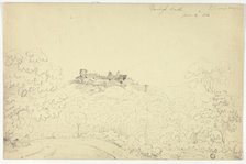 Denbigh Castle from Segroyt Dingle, 1816. Creator: George Fennel Robson.