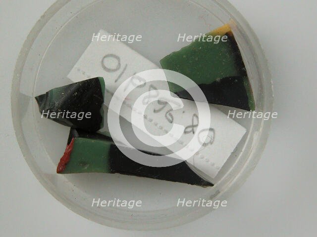 Glass Fragments, Coptic, 4th-early 5th century. Creator: Unknown.