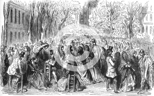 ''La Rambla, at Barcelona; Notes on Spain', 1875. Creator: Unknown.