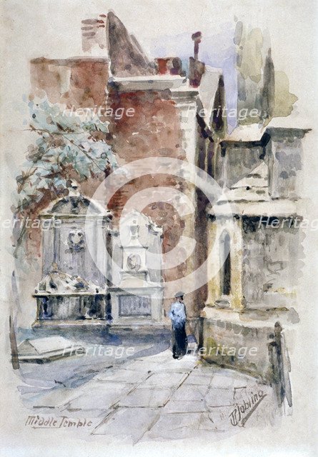 'Middle Temple', London, 1912. Artist: Robert Jobling