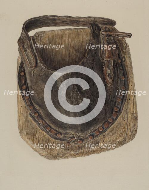 Swamp Shoe for Horse, c. 1942. Creator: Clarence Secor.