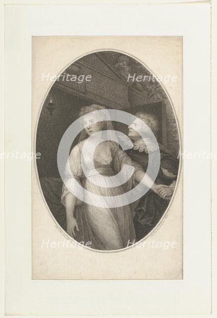 Mr. Dimond and Miss Wallis in the Characters of Romeo and Juliet, May 1, 1796. Creator: Francesco Bartolozzi.