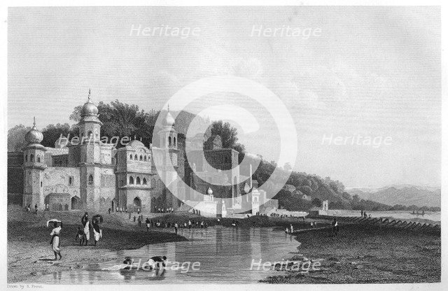 Hurdwar, a place of Hindu pilgrimage, India, c1860. Artist: Unknown