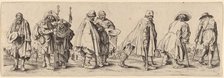 Eight Beggars. Creator: Wenceslaus Hollar.