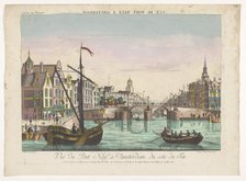 View of the new bridge over the Amstel in Amsterdam, 1755-1779. Creator: Johann Friedrich Leizelt.