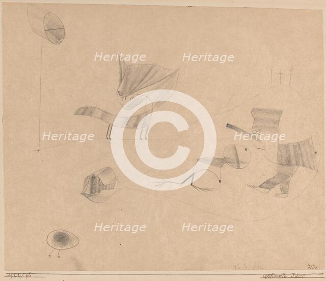 Verhexte Tiere (Bewitched Animals), 1922. Creator: Paul Klee.