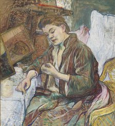 La Toilette: Madame Fabre (Femme se faisant les mains), 1891. Creator: Toulouse-Lautrec, Henri, de (1864-1901).
