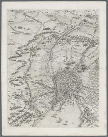 The Siege of La Rochelle: Plate 6, 1628-1630. Creator: Jacques Callot (French, 1592-1635).