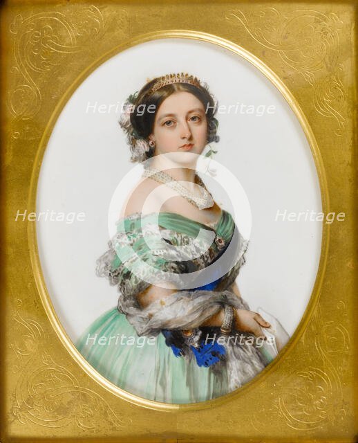 Portrait of Queen Victoria, 1856. Creator: Simpson, John (1811-after 1871).