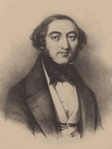 German composer and teacher Eduard Marxsen (1806-1887), 1840s.