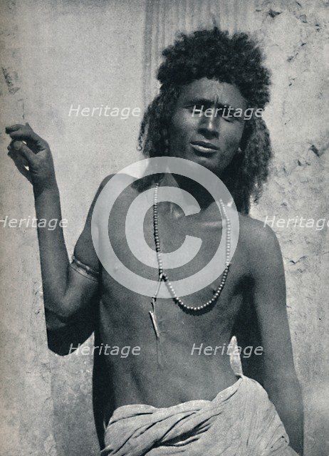 A typical Ethopian from the Nile Valley, near its junction with the Atbara, 1912. Artist: G Pluschow.