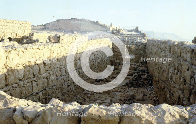 Store rooms of Herod's Palace, Masada, Israel, c20th century.  Artist: Unknown.