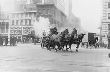 Going to a fire, between c1910 and c1915. Creator: Bain News Service.