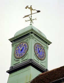 Clock and cupola, the former Assembly Rooms, Salisbury, Wiltshire, 2000. Artist: M Hesketh Roberts