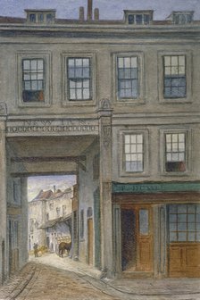View of New Inn, Old Bailey, City of London, 1868. Artist: JT Wilson