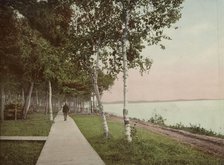 The Walk at We-Que-Ton-Sing, Michigan, c1900. Creator: Unknown.