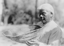 Sifting basket-southern Miwok, c1924. Creator: Edward Sheriff Curtis.