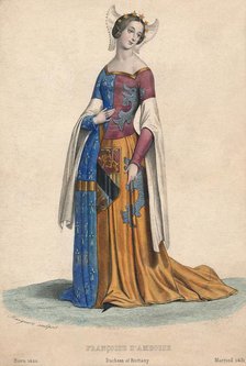 'Françoise d'Amboise, Duchess of Brittany', c1840.  Creator: Edward Hargrave.