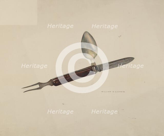 Cutlery Kit, c. 1941. Creator: William Ludwig.