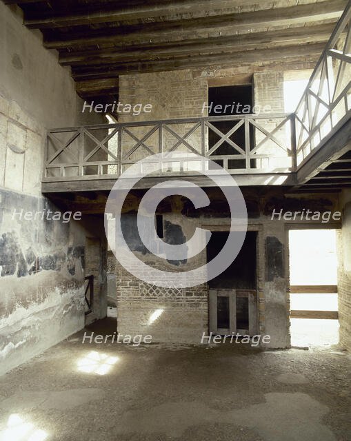 Rooms inside The House of the Stags, Herculaneum, Italy, 1st century (2002). Creator: LTL.