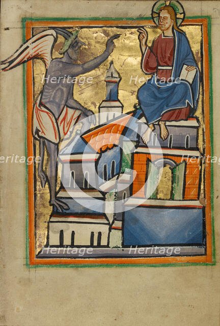 The Second Temptation, about 1190-1200. Creator: Unknown.